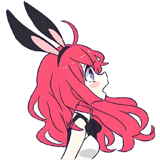 😱 emoji Девочка-кролик @Nyasticks Telegram sticker 5 of 41
