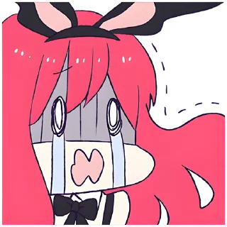 😭 emoji Девочка-кролик @Nyasticks Telegram sticker 14 of 41