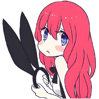 😌 emoji Девочка-кролик @Nyasticks Telegram sticker 9 of 41