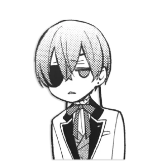 🙄 emoji Black Butler Telegram sticker 19 of 43