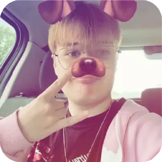 😎 emoji Розовеньки собак Telegram sticker 10 of 42