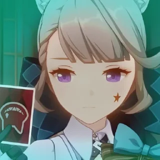 🌠 ⊹‌ °   𝆺𝅥 ʟʏɴᴇᴛᴛᴇ 𓆪  𝆺𝅥 @genshin_st1ckers, Telegram sticker 8 of 40