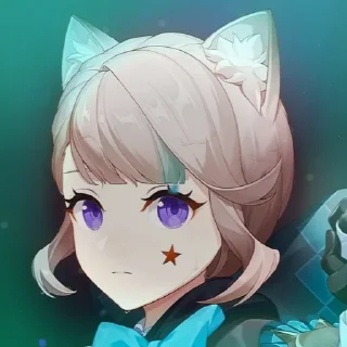 🌠 ⊹‌ °   𝆺𝅥 ʟʏɴᴇᴛᴛᴇ 𓆪  𝆺𝅥 @genshin_st1ckers, Telegram sticker 18 of 40