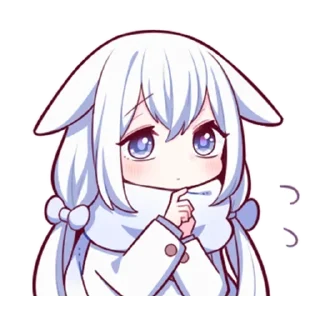 Sticker from Белая-зайка @tg_sticks