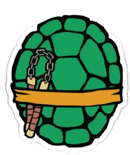 😜 emoji @TVstickers Ninja Turtles Telegram sticker 7 of 22