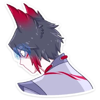 😨 emoji Темный Хидэ @nyasticks Telegram sticker 11 of 49