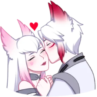 😘 Хидэ by @stikeru7777, стикер Telegram 16 из 41