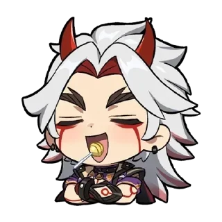 😜 emoji Arataki Itto Telegram sticker 8 of 50