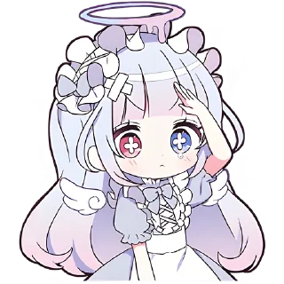 🫡 emoji Плакса-ангел @Nyasticks Telegram sticker 4 of 41