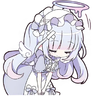 😌 emoji Плакса-ангел @Nyasticks Telegram sticker 3 of 41