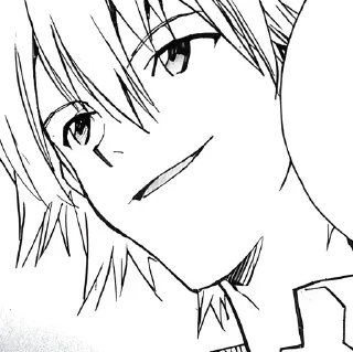 🎹 Kaworu Nagisa ≈ @wujsed, Telegram sticker 8 of 67