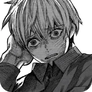 😟 emoji kaneki ken @fuspaw Telegram sticker 11 of 53