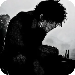 🙁 emoji kaneki ken @fuspaw Telegram sticker 14 of 53