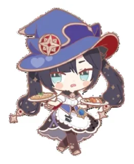 😊 emoji Мона @bottgenshin Telegram sticker 10 of 19