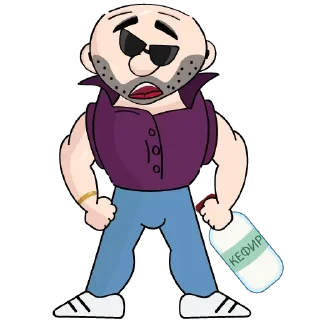😑 emoji Володя: @Pea4_stickerbot Telegram sticker 4 of 22