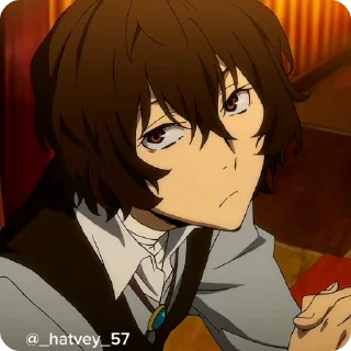 😕 emoji Dazai1 @Hatvey Telegram sticker 12 of 50