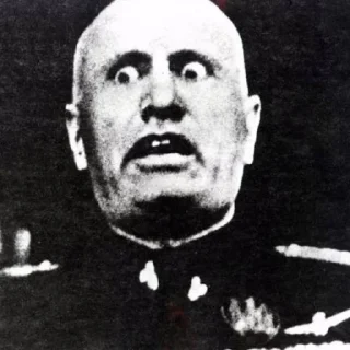 Sticker from The Great Mussolini