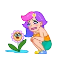 😭 emoji Rainbow Girl Telegram sticker 8 of 25