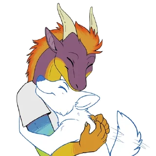 ❤️ emoji Rainbow Dragon Telegram sticker 14 of 28