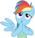 Sticker from Rainbow Dash