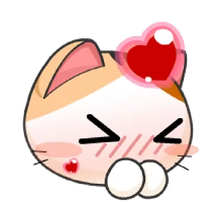 ❤️ emoji Кошачьи - @Tg_stickersu Telegram sticker 24 of 40