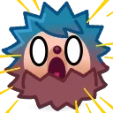 😨 emoji 🦔 Then Hedgehog Telegram sticker 7 of 13