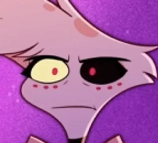 😐 emoji Hazbin Hotel WTF Telegram sticker 15 of 59