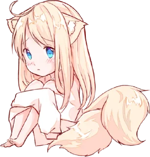 😥 emoji NEKOMIMI-MiA 2 :: @line_stickers Telegram sticker 2 of 32