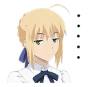 😑 emoji Fate Stay Night Telegram sticker 6 of 40