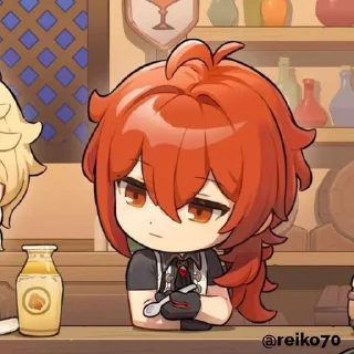 ❤️ emoji Дилюк(Dilyuk) @reiko770 Telegram sticker 15 of 41