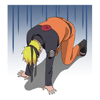 😰 emoji Naruto Uzumaki Telegram sticker 13 of 30