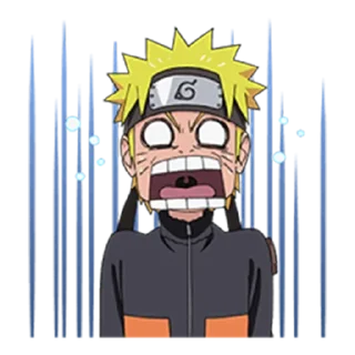 😨 emoji Naruto Uzumaki Telegram sticker 12 of 30