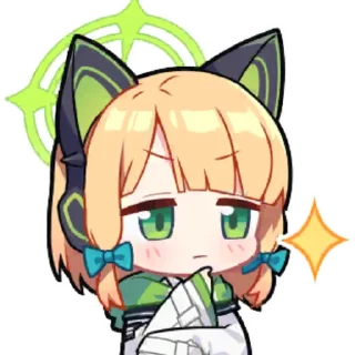 🤔 emoji Blue Archive Stickers Telegram sticker 12 of 88