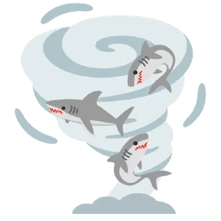 🌟 emoji Emoji Kitchen 🦈 Telegram sticker 18 of 120
