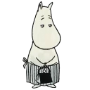 😔 emoji Moomin Telegram sticker 5 of 42