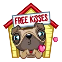 Sticker from Fred the Pug