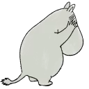 😞 emoji Moomin Telegram sticker 13 of 42