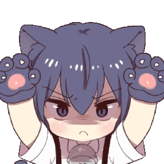 🖤 emoji Boy of a black cat @nyakwii Telegram sticker 11 of 15