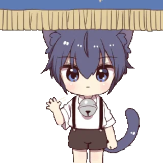 🖤 emoji Boy of a black cat @nyakwii Telegram sticker 13 of 15