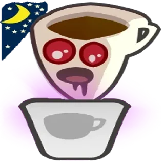 😱 emoji coffee CUP by @scaledJPG Telegram sticker 18 of 25