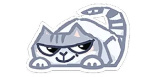 😏 emoji мутный кіт by @scaledJPG Telegram sticker 10 of 10