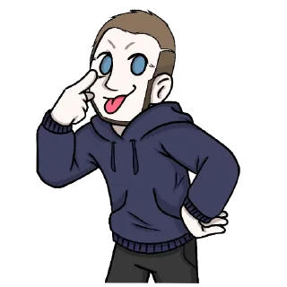 😜 Anders Breivik | by: Gnom SS, стікер Telegram 17 з 22