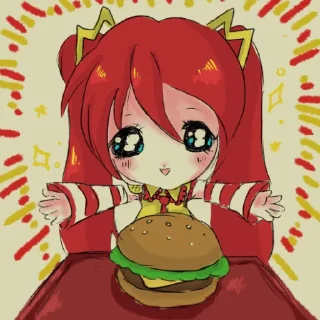 🌭 emoji 🍟 М1кY by @an1meshn4yawik1pedia Telegram sticker 13 of 43