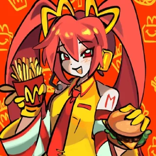 🌭 emoji 🍟 М1кY by @an1meshn4yawik1pedia Telegram sticker 23 of 43