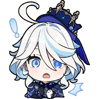 😲 emoji Chibi Fontaine by @CitadelOfEtenity Telegram sticker 24 of 77