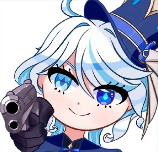 🔫 emoji Furina de Fontaine Telegram sticker 12 of 19