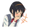 😆 emoji Kimi no Na wa Telegram sticker 11 of 40