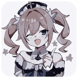 ☝ emoji Барбара @itsgensharts Telegram sticker 21 of 25