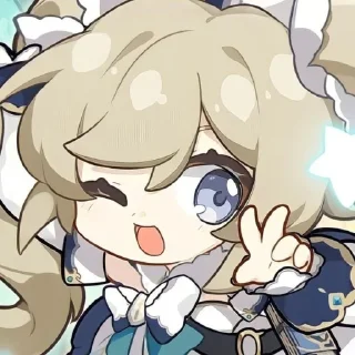 ⭐️ emoji `Барбара | @genshinbyevico Telegram sticker 3 of 20