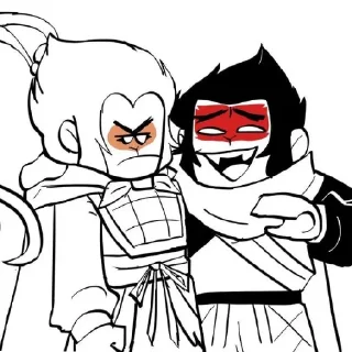 😏 emoji monkie kid 0.1 Telegram sticker 3 of 60